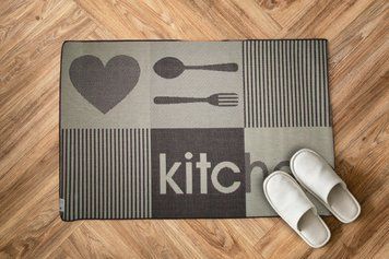 Килимок для кухні, ванної, на гумовій основі, не ковзний, Flex 133x195 см 19053-19 фото